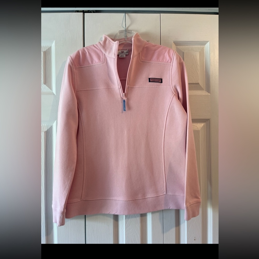Vineyard Vines Light Pink 1/4 Zip Shep Shirt